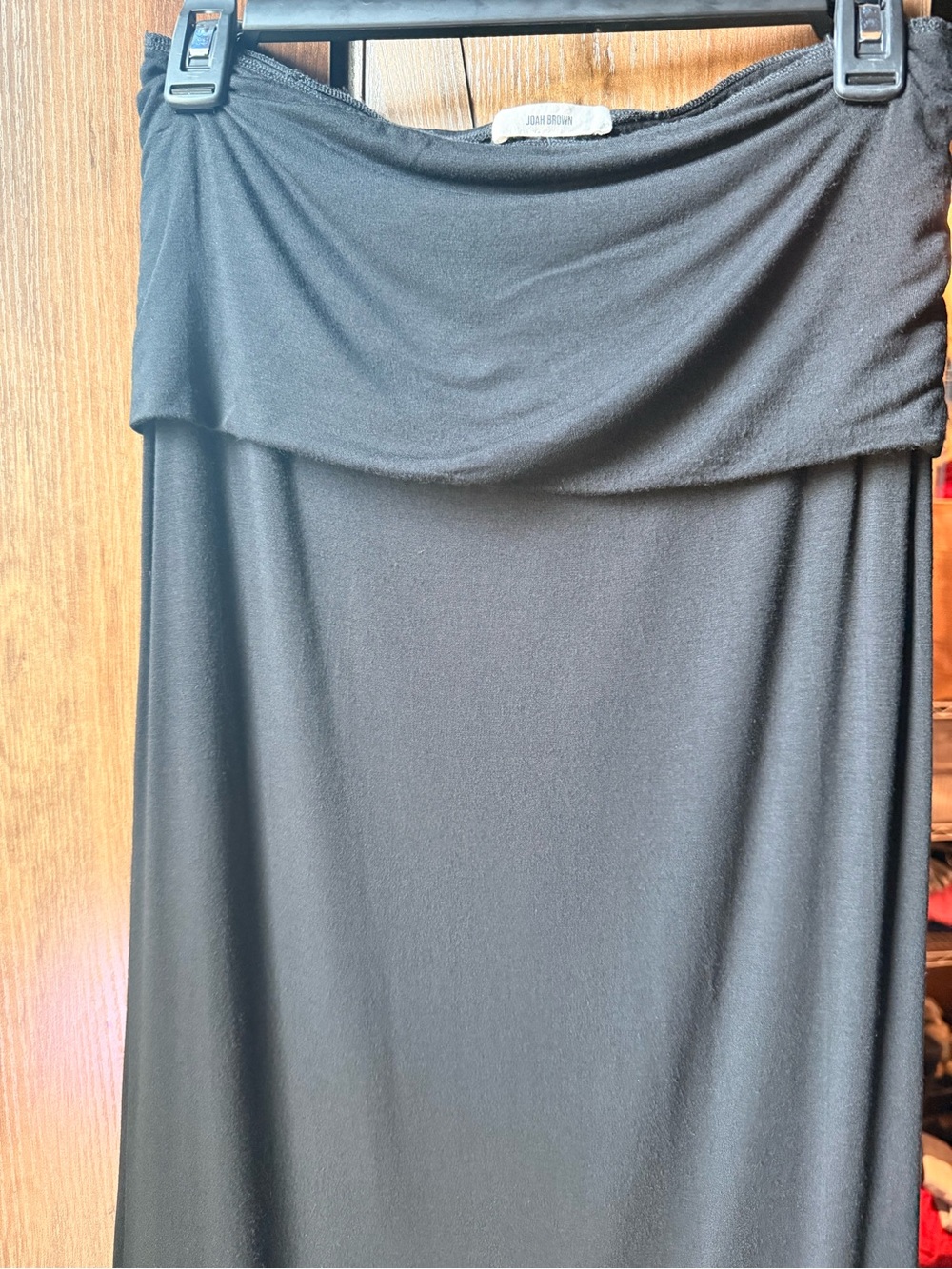 ❌SOLD❌ Joah Brown Tube Dress + Foldover Maxi Skirt Black - Picture 5 of 12
